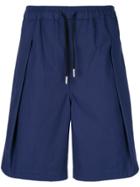 Cédric Charlier Casual Drawstring Waist Shorts - Blue