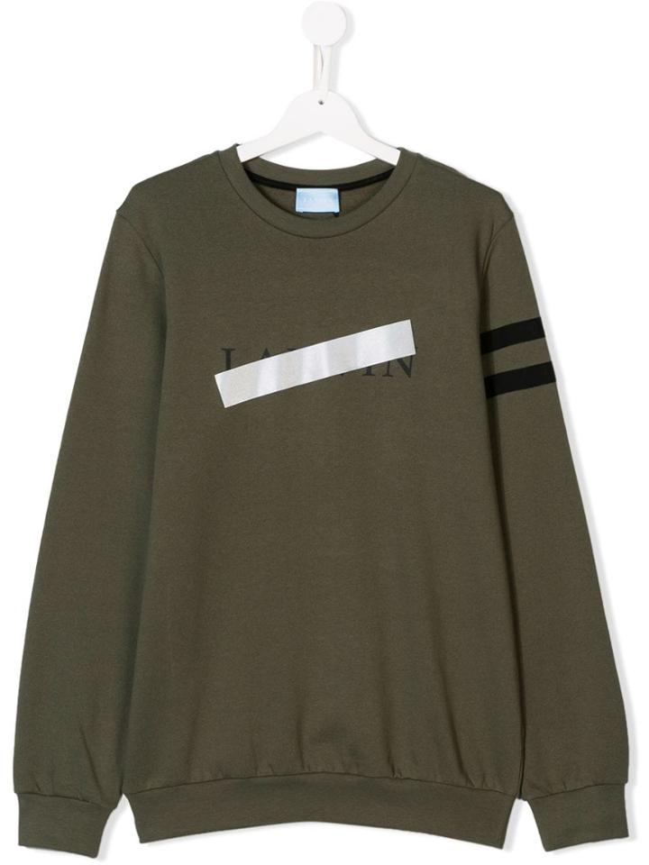 Lanvin Enfant Censored Logo Sweatshirt - Green