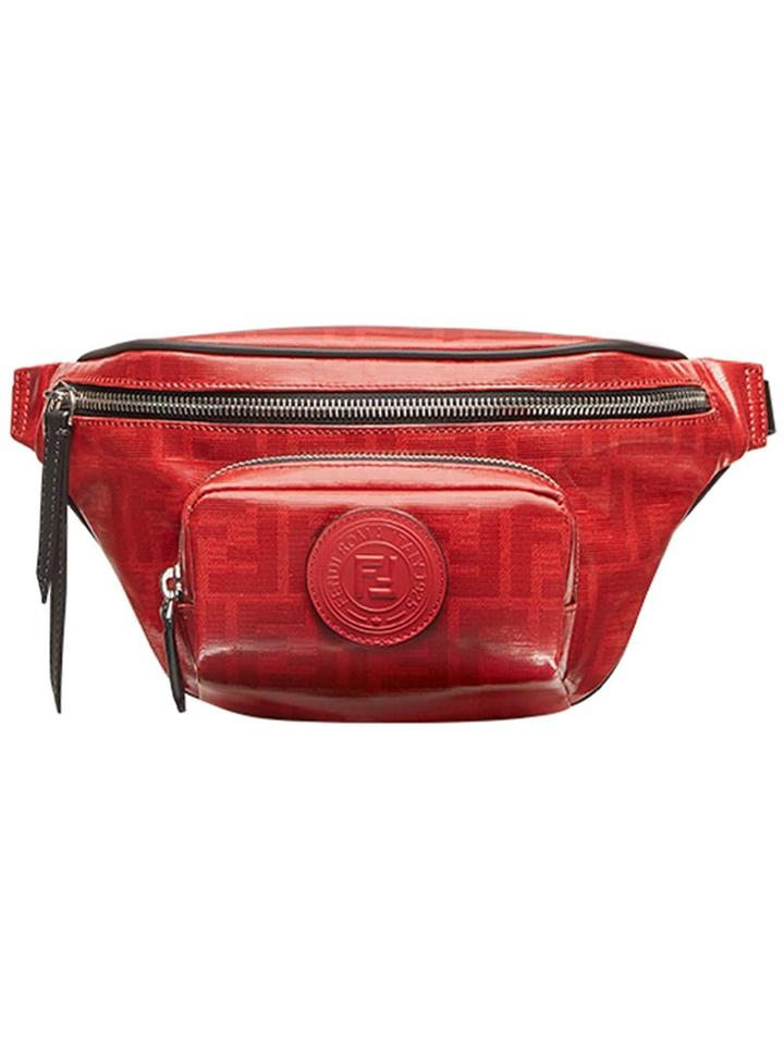 Fendi Monogram Belt Bag - Red