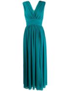 Blanca Flared Evening Dress - Green