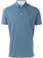 Brunello Cucinelli Classic Polo Shirt, Men's, Size: L, Blue, Cotton
