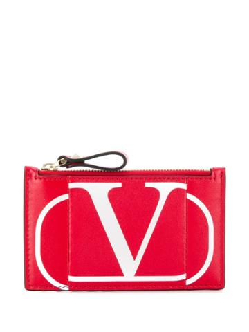 Valentino Valentino Garavani V Logo Purse - Red