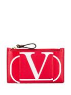 Valentino Valentino Garavani V Logo Purse - Red