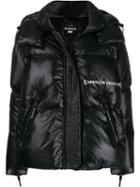 Peuterey Contrast Print Padded Jacket - Black
