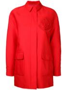Moncler Gamme Rouge Single Breasted Coat, Women's, Size: 1, Red, Cotton