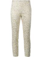 Rochas Embroidered Cropped Trousers