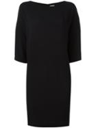 I'm Isola Marras Shift Oversized Dress, Women's, Size: 38, Black, Acetate/viscose