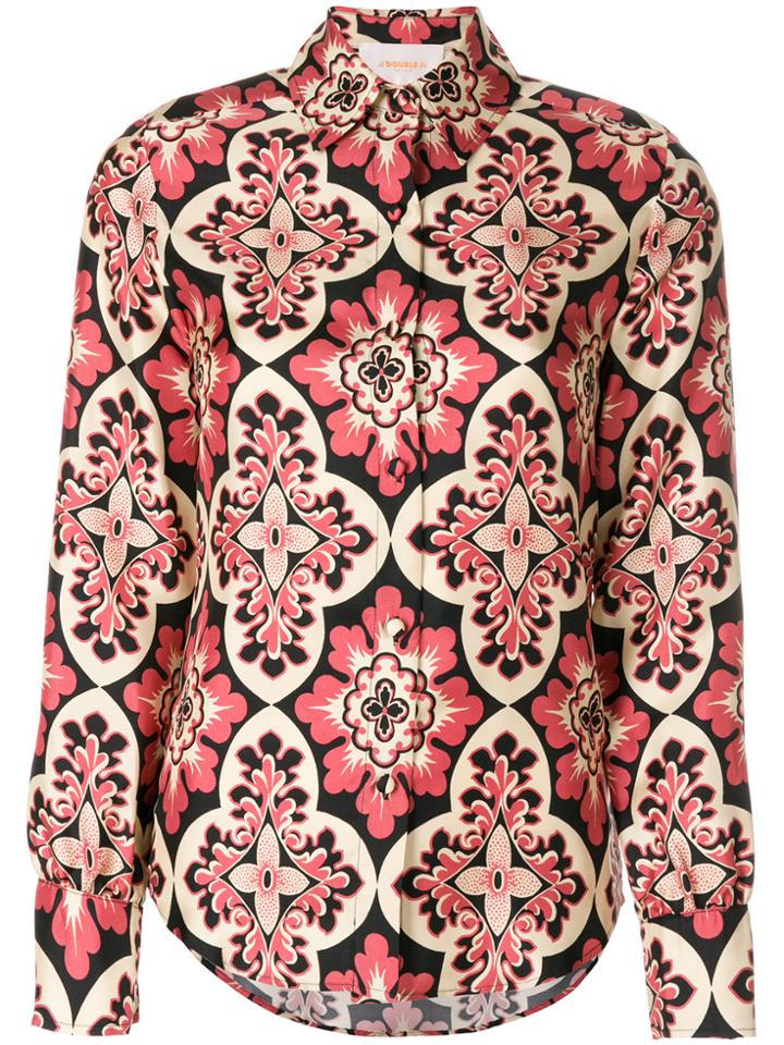 La Doublej Palazzo Boy Shirt - Pink & Purple