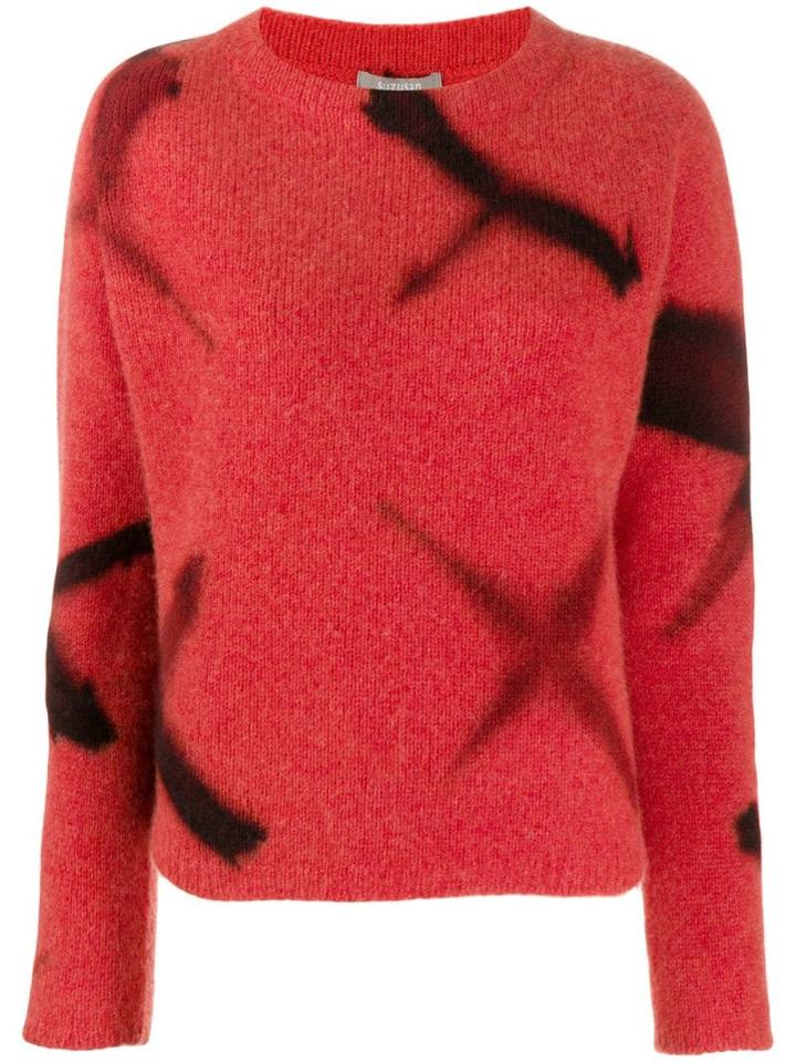 Suzusan Fine Knit Sweatshirt - Orange