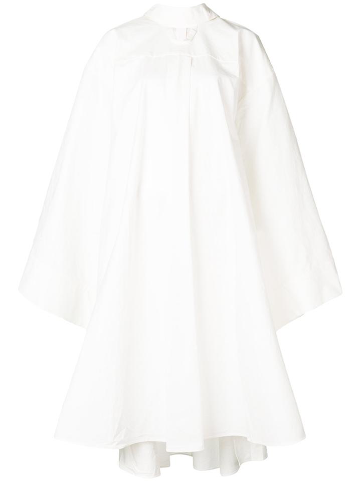 A.w.a.k.e. Reversible Pleated Dress - White