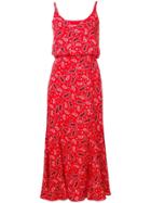 Jovonna Paisley Print Midi Dress - Red