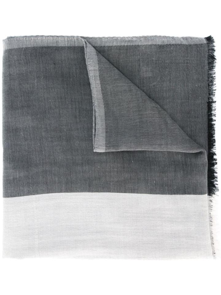 Bally Frayed Scarf, Women's, Silk/cotton