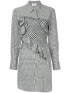 3.1 Phillip Lim Asymmetrical Gingham Shirt Dress - Multicolour