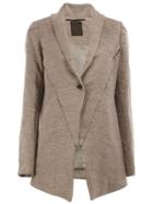 Lost & Found Ria Dunn Buttoned Cardi-coat, Women's, Size: Medium, Grey, Cotton/linen/flax