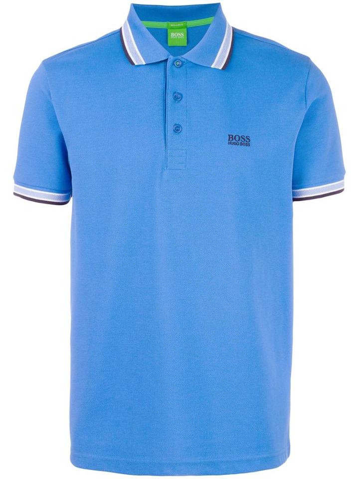 Boss Hugo Boss Contrast Trim Polo Shirt, Men's, Size: Xxl, Blue, Cotton