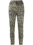 Missoni All-over Print Cropped Trousers - Black