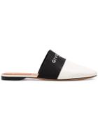 Givenchy Black And White Bedford Logo Leather Loafers