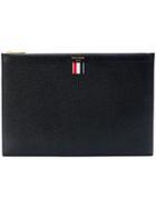 Thom Browne Flat Logo Clutch - Black