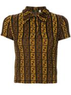 Fendi Pre-owned Logo Polo Shirt - Brown
