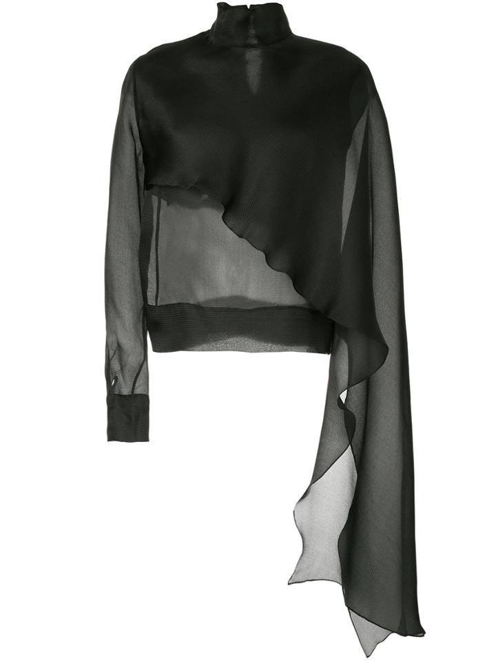 Materiel Turtleneck Blouse - Black