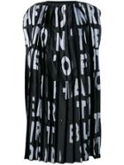 Mm6 Maison Margiela Pleated Front Dress - Black