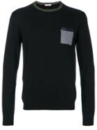 Sun 68 Patch Chest Pocket Sweater - Black