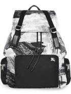 Burberry The Extra Large Rucksack In Dreamscape Print - Black