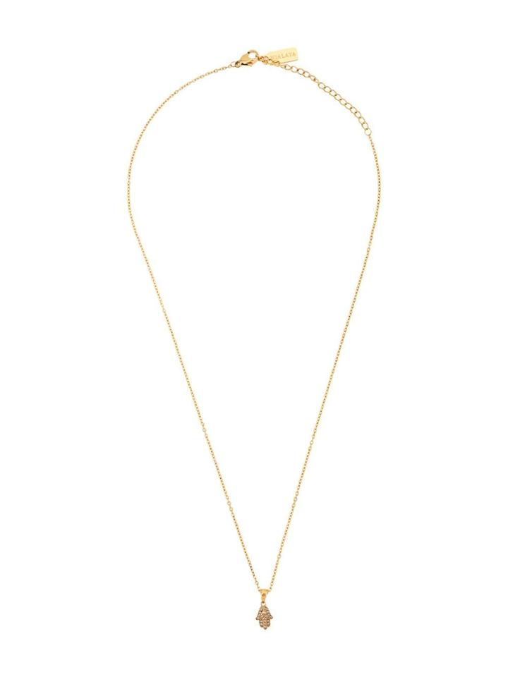 Nialaya Jewelry Hamsa Pendant Necklace - Gold