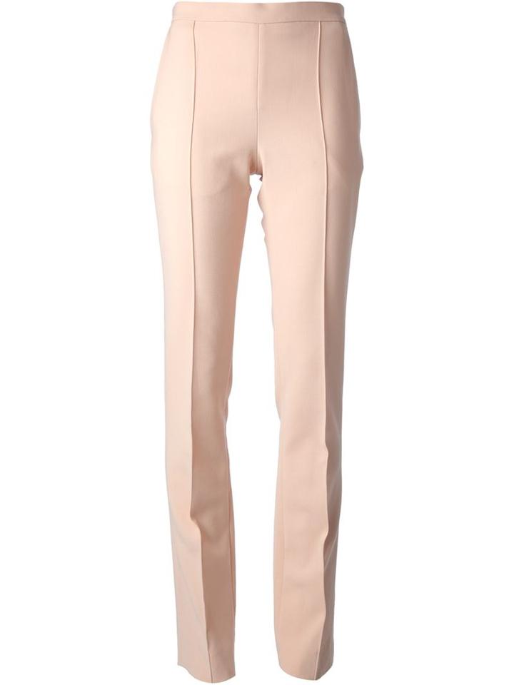 Chloé Straight Leg Trousers, Women's, Size: 38, Pink/purple, Elastodiene/virgin Wool