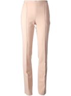 Chloé Straight Leg Trousers, Women's, Size: 38, Pink/purple, Elastodiene/virgin Wool
