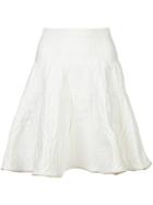 Sophie Theallet Metallic Trim Knit Skirt - White