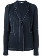 Stella Mccartney Kasey Blazer, Women's, Size: 42, Blue, Polyamide/cotton/linen/flax