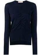 Marni Ruched Front Jumper - Blue