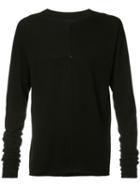 Ma+ Longsleeved T-shirt, Men's, Size: 52, Black, Cotton/wool
