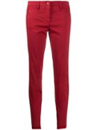 Luisa Cerano Skinny Trousers - Red