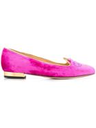 Charlotte Olympia Kitty Ballerinas - Pink