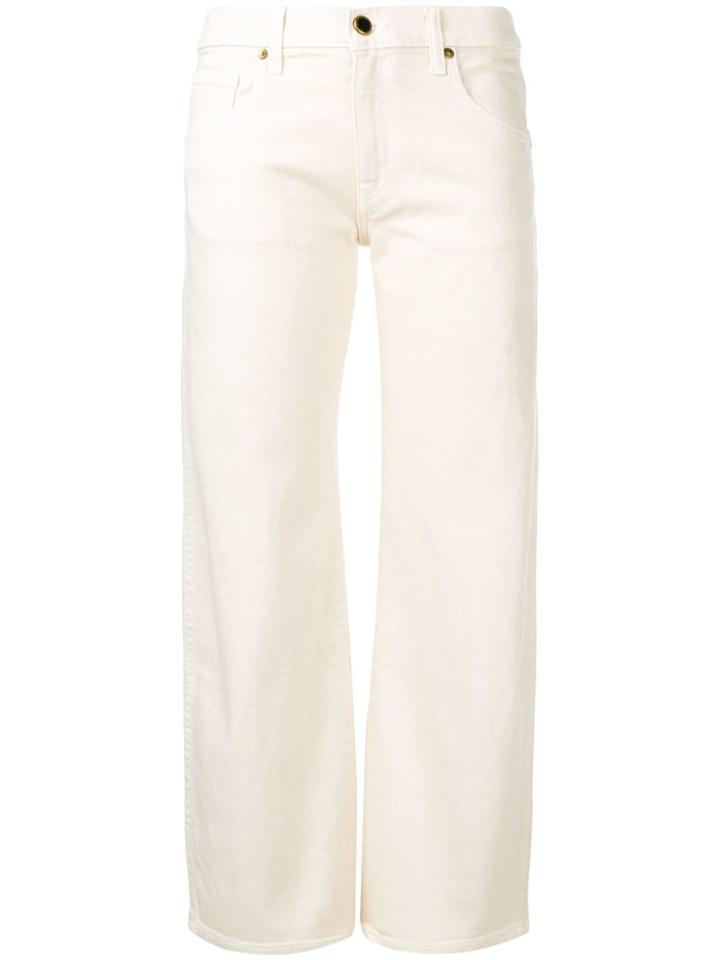 Khaite Low Rise Straight-leg Jeans - White