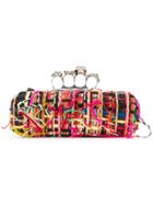Alexander Mcqueen Frayed Knuckle Clutch - Multicolour