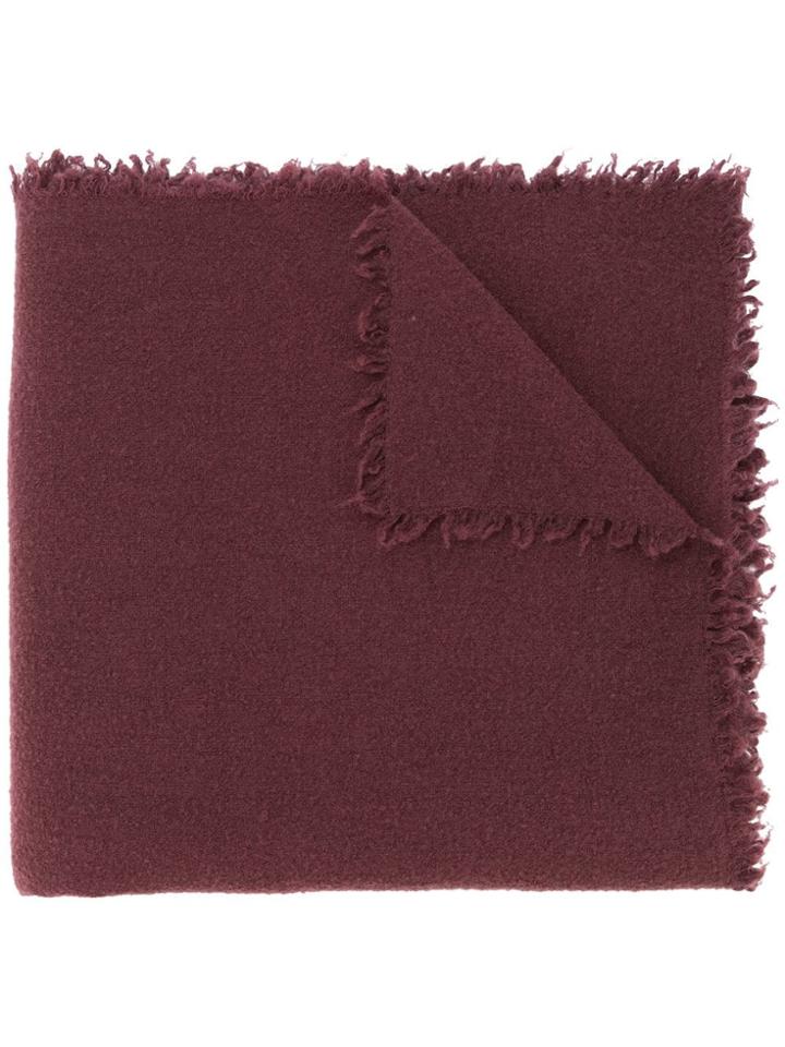 Faliero Sarti Fringed Scarf - Red
