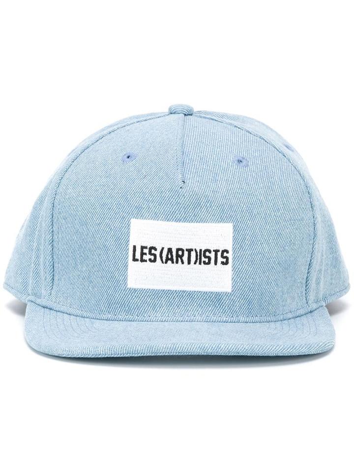 Logo Patch Cap, Men's, Blue, Cotton, Les (art)ists