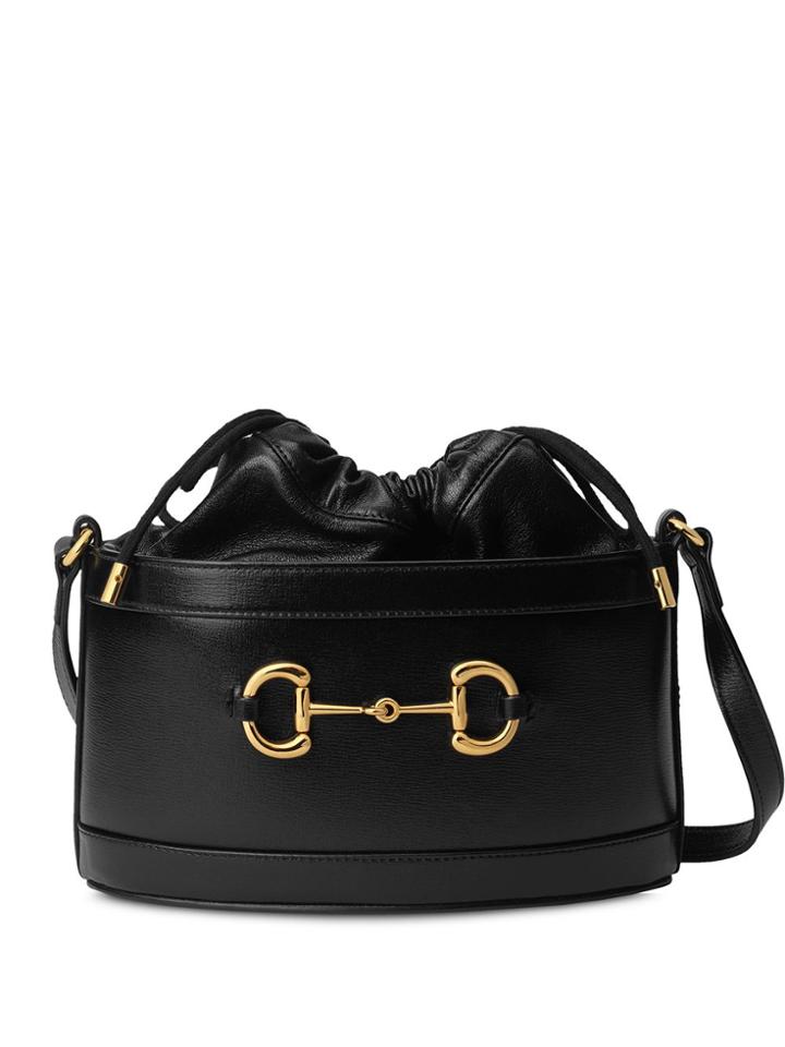 Gucci Gucci 1955 Horsebit Bucket Bag - Black