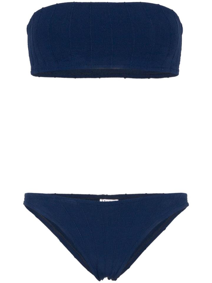 Hunza G Gabrielle Nile Bandeau Bikini - Blue
