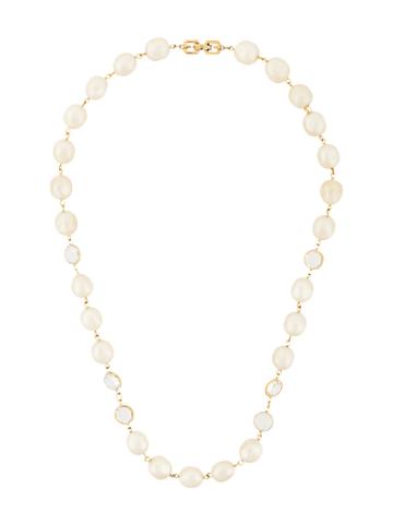 Givenchy Vintage 1980s Vintage Givenchy Faux Pearl Necklace - White