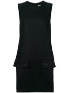 Burberry Vintage Dropped Waist Shift Dress - Black