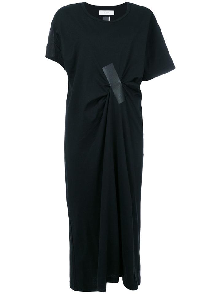 Facetasm Tape Detail T-shirt Dress - Black