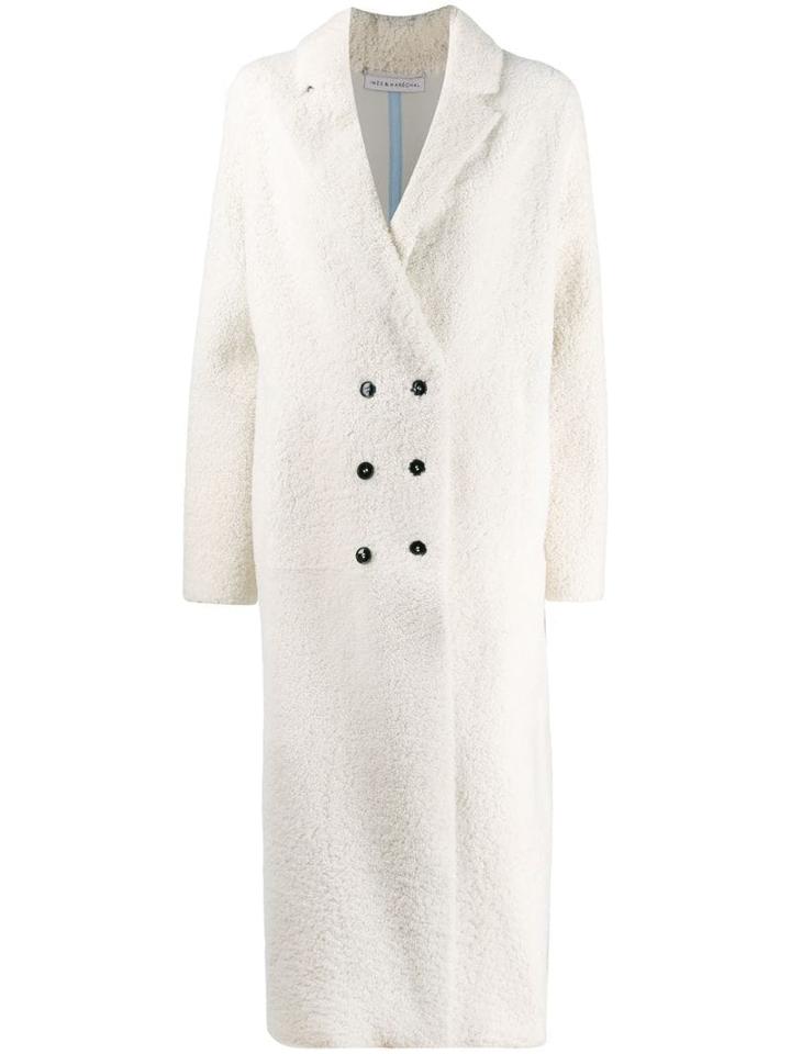 Inès & Maréchal Festin Double Breasted Coat - White