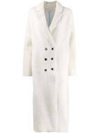 Inès & Maréchal Festin Double Breasted Coat - White