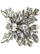 Tom Binns Crystal Floral Bangle, Women's, Metallic