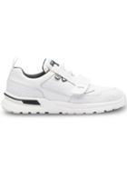 Prada Crepe-effect Sneakers - White