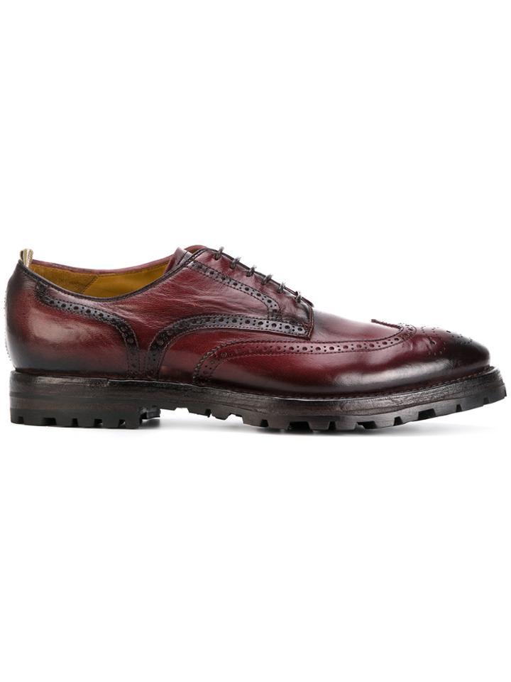 Officine Creative Aspen Brogues - Red
